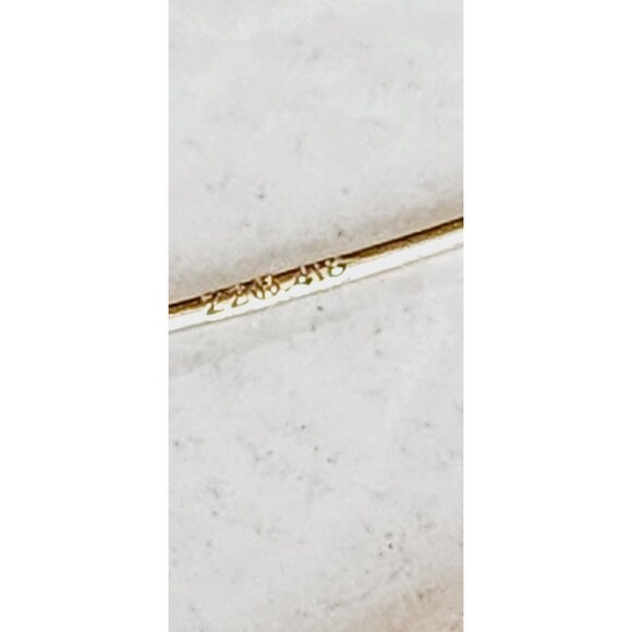 ZZ SARDELI 418 SIGNED 10 K GOLD FRESHWATER PEARL DROP EARRINGS 1.85 GMS 1.25" - Picture 3 of 6